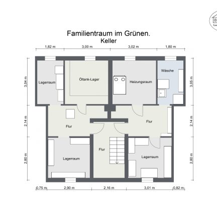 Grundriss – Familientraum im Grünen. – Keller – 2D